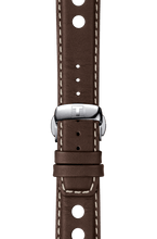 Load image into Gallery viewer, Tissot PRS 516 Chronograph Blue Dial Brown Leather Strap Watch For Men - T100.417.16.041.00