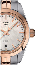 Load image into Gallery viewer, Tissot T Classic PR100 Mother of Pearl Dial Two Tone Steel Strap Watch for Women - T101.010.22.111.01