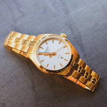 Load image into Gallery viewer, Tissot T Classic PR 100 Lady White Dial Gold Steel Strap Watch for Women - T101.210.33.031.00