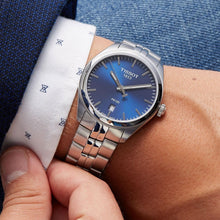 Load image into Gallery viewer, Tissot Gentleman Blue Dial Silver Steel Strap Watch For Men - T127.410.11.041.00