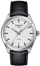 Load image into Gallery viewer, Tissot T Classic PR 100 White Dial Black Leather Strap Watch for Men - T101.410.16.031.00