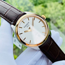 Load image into Gallery viewer, Tissot T Classic PR 100 Quartz White Dial Brown Leather Strap Watch for Men - T101.410.26.031.00