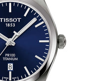 Load image into Gallery viewer, Tissot Gentlemen Powermatic 80 Silicium Blue Dial Brown Leather Strap Watch For Men - T127.407.16.041.00