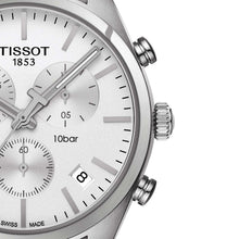 Load image into Gallery viewer, Tissot T Classic PR 100 Chronograph Silver Dial Silver Steel Strap Watch For Men - T101.417.11.031.00
