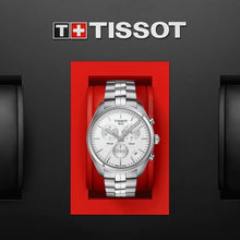 Load image into Gallery viewer, Tissot T Classic PR 100 Chronograph Silver Dial Silver Steel Strap Watch For Men - T101.417.11.031.00