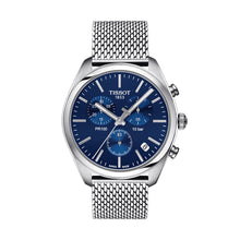 Load image into Gallery viewer, Tissot PR 100 Chronograph Blue Dial Silver Mesh Bracelet Watch for Men - T101.417.11.041.00