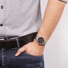 Load image into Gallery viewer, Tissot T Classic PR 100 Chronograph Black Dial Silver Steel Strap Watch for Men - T101.417.11.051.00
