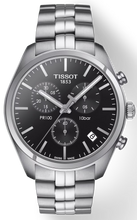 Load image into Gallery viewer, Tissot T Classic PR 100 Chronograph Black Dial Silver Steel Strap Watch for Men - T101.417.11.051.00