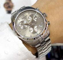 Load image into Gallery viewer, Tissot PR 100 Chronograph Grey Dial Silver Steel Strap Watch for Men - T101.417.11.071.00