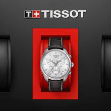 Load image into Gallery viewer, Tissot PR 100 Chronograph Silver Dial Brown Leather Strap Watch for Men - T101.417.16.031.00