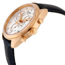 Load image into Gallery viewer, Tissot T Classic PR 100 Chronograph Silver Dial Black Leather Strap Watch for Men - T101.417.36.031.00