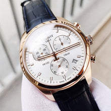 Load image into Gallery viewer, Tissot T Classic PR 100 Chronograph Silver Dial Black Leather Strap Watch for Men - T101.417.36.031.00