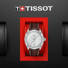 Load image into Gallery viewer, Tissot PR 100 Sport Silver Dial Brown Leather Strap Watch For Men - T101.610.16.031.00