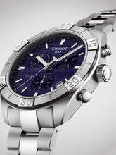 Load image into Gallery viewer, Tissot PR 100 Sport Quartz Chronograph Blue Dial Silver Steel Strap Watch For Men - T101.617.11.041.00