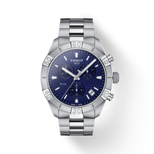 Load image into Gallery viewer, Tissot PR 100 Sport Quartz Chronograph Blue Dial Silver Steel Strap Watch For Men - T101.617.11.041.00