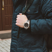 Load image into Gallery viewer, Tissot T Classic PR 100 Sport Chronograph Black Dial Silver Steel Strap Watch for Men - T101.617.11.051.00