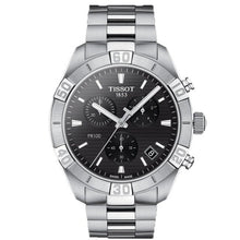 Load image into Gallery viewer, Tissot T Classic PR 100 Sport Chronograph Black Dial Silver Steel Strap Watch for Men - T101.617.11.051.00