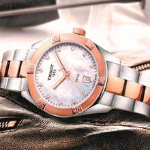Load image into Gallery viewer, Tissot PR 100 Sport Chic Diamonds Mother of Pearl Dial Two Tone Steel Strap Watch for Women - T101.910.22.116.00