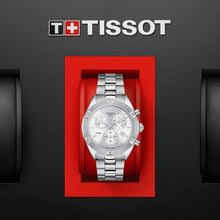Load image into Gallery viewer, Tissot PR 100 Sport Chic Chronograph Silver Dial Silver Steel Strap Watch for Women - T101.917.11.031.00