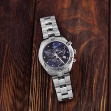 Load image into Gallery viewer, Tissot PR 100 Sport Chic Chronograph Diamonds Blue Dial Silver Steel Strap Watch for Women - T101.917.11.046.00