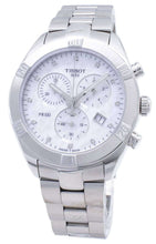 Load image into Gallery viewer, Tissot PR 100 Sport Chic Chronograph Diamonds Mother of Pearl Dial Silver Steel Strap Watch for Women - T101.917.11.116.00