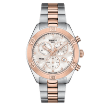 Load image into Gallery viewer, Tissot PR 100 Sport Chic Chronograph Diamonds Mother of Pearl Dial Two Tone Steel Strap Watch for Women - T101.917.22.116.00