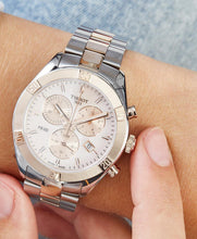 Load image into Gallery viewer, Tissot PR 100 Sport Chic Chronograph Diamonds Mother of Pearl Dial Two Tone Steel Strap Watch for Women - T101.917.22.116.00