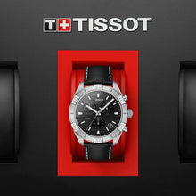 Load image into Gallery viewer, Tissot PR 100 Sport Quartz Chronograph Black Dial Black Leather Strap Watch For Men - T101.617.16.051.00