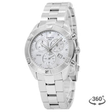 Load image into Gallery viewer, Tissot PR 100 Sport Chic Chronograph Diamonds Mother of Pearl Dial Silver Steel Strap Watch for Women - T101.917.11.116.00