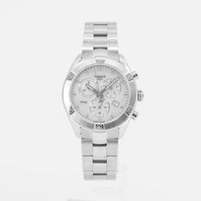 Load image into Gallery viewer, Tissot PR 100 Sport Chic Chronograph Diamonds Mother of Pearl Dial Silver Steel Strap Watch for Women - T101.917.11.116.00