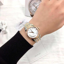 Load image into Gallery viewer, Tissot Ballade Powermatic 80 Mother of Pearl Silver Dial Two Tone Steel Strap Watch For Women - T108.208.22.117.00