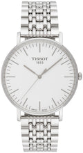 Load image into Gallery viewer, Tissot T Classic Everytime Large White Dial Silver Steel Strap Watch for Men - T109.610.11.031.00