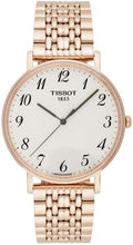 Load image into Gallery viewer, Tissot T Classic Everytime White Dial Rose Gold Mesh Bracelet Watch for Men - T109.610.33.032.00