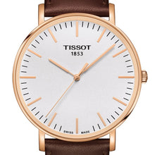Load image into Gallery viewer, Tissot T Classic Everytime White Dial Brown Leather Strap Watch for Men - T109.610.36.031.00