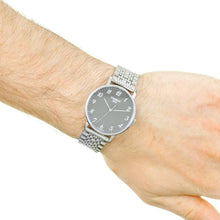 Load image into Gallery viewer, Tissot T Classic Everytime Quartz Black Dial Silver Steel Strap Watch for Men - T109.410.11.072.00