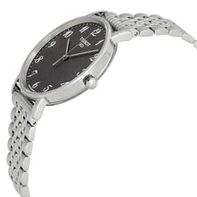 Load image into Gallery viewer, Tissot T Classic Everytime Quartz Black Dial Silver Steel Strap Watch for Men - T109.410.11.072.00