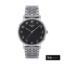 Load image into Gallery viewer, Tissot T Classic Everytime Quartz Black Dial Silver Steel Strap Watch for Men - T109.410.11.072.00