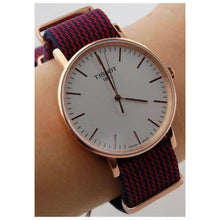 Load image into Gallery viewer, Tissot T Classic Everytime Medium White Dial Two Tone NATO Strap Watch for Men - T109.410.38.031.00