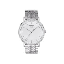 Load image into Gallery viewer, Tissot T Classic Everytime Large White Dial Silver Steel Strap Watch for Men - T109.610.11.031.00