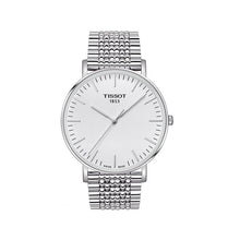 Load image into Gallery viewer, Tissot T Classic Everytime Large White Dial Silver Steel Strap Watch for Men - T109.610.11.031.00