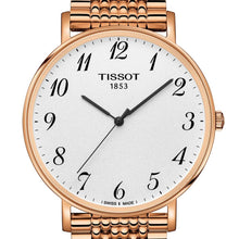 Load image into Gallery viewer, Tissot T Classic Everytime White Dial Rose Gold Mesh Bracelet Watch for Men - T109.610.33.032.00
