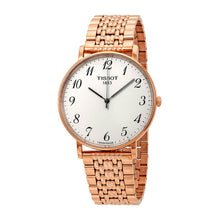 Load image into Gallery viewer, Tissot T Classic Everytime White Dial Rose Gold Mesh Bracelet Watch for Men - T109.610.33.032.00