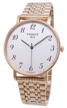 Load image into Gallery viewer, Tissot T Classic Everytime White Dial Rose Gold Mesh Bracelet Watch for Men - T109.610.33.032.00