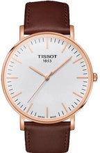 Load image into Gallery viewer, Tissot T Classic Everytime White Dial Brown Leather Strap Watch for Men - T109.610.36.031.00