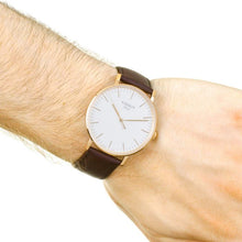 Load image into Gallery viewer, Tissot T Classic Everytime White Dial Brown Leather Strap Watch for Men - T109.610.36.031.00