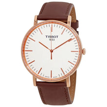 Load image into Gallery viewer, Tissot T Classic Everytime White Dial Brown Leather Strap Watch for Men - T109.610.36.031.00