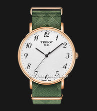 Load image into Gallery viewer, Tissot T Classic Everytime White Dial Green Nylon Strap Watch for Men - T109.610.38.032.00