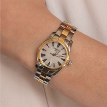 Load image into Gallery viewer, Tissot T Wave Lady White Mother of Pearl Dial Two Tone Steel Strap Watch For Women - T112. 210. 22. 113. 00