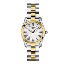 Load image into Gallery viewer, Tissot T Wave Lady White Mother of Pearl Dial Two Tone Steel Strap Watch For Women - T112. 210. 22. 113. 00