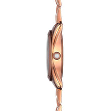 Load image into Gallery viewer, Tissot T Wave Mother of Pearl Dial Rose Gold Steel Strap Watch For Women - T112.210.33.113.00